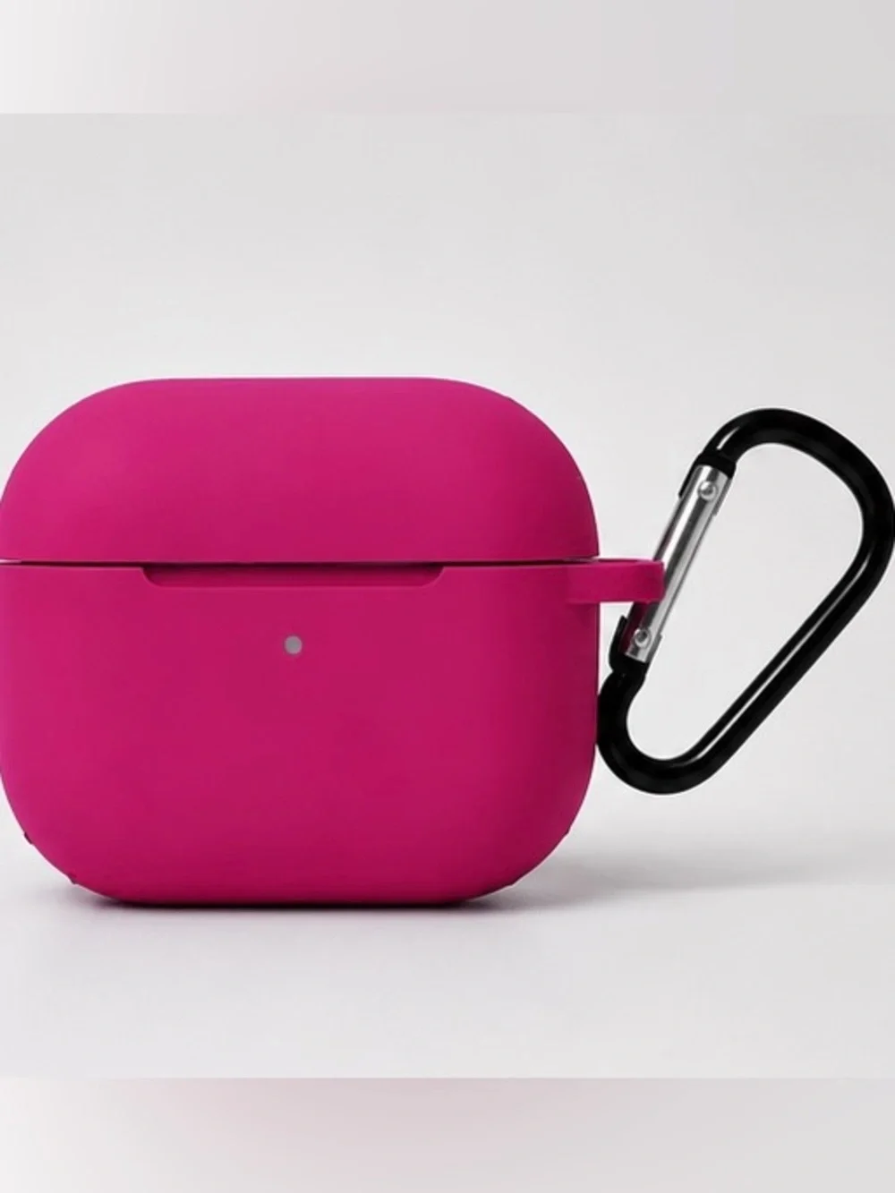 Hot Pink- Silicone AirPods Pro Case with Carabiner